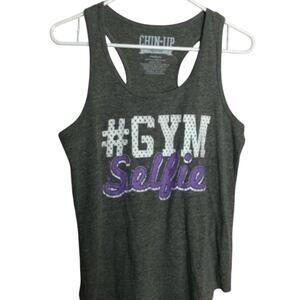 Chin Up Workout Tank Size M